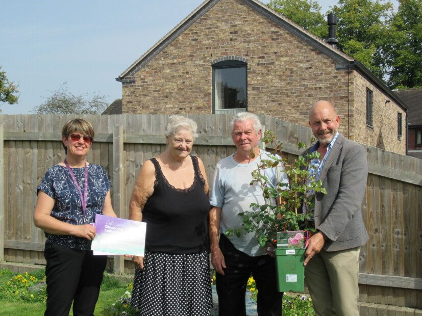 Roy Bradley winner of best communal garden