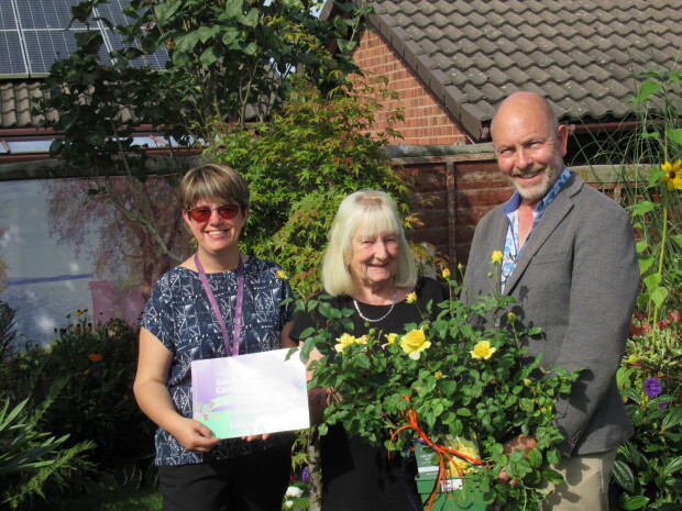 Mary Griffiths winner of Best Garden