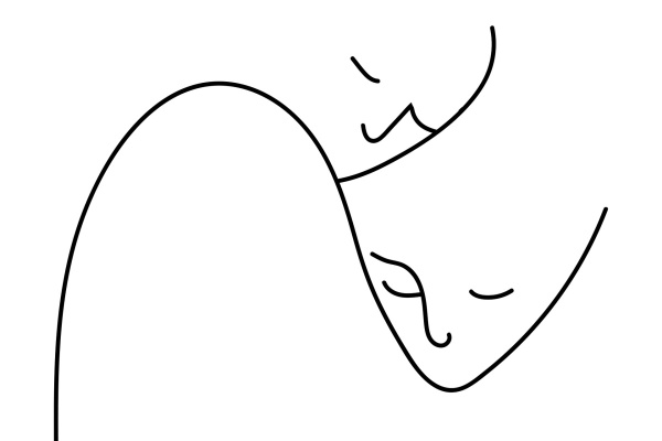 Support Faces Line Drawing