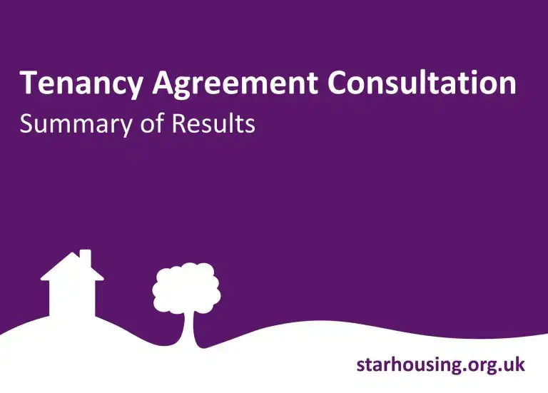 Tenancy Agreement Consultation – Summary of Results: Your New Tenancy Agreement