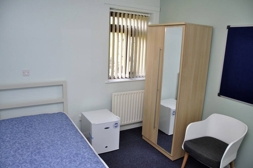 inside bedroom view of New Century Court home