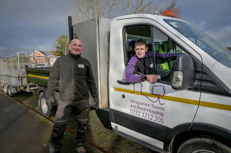 Star employee in van with another man outside