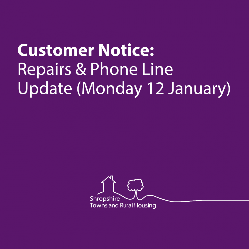customer notice repair and phone line update